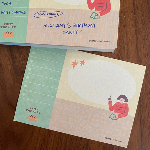 SQUARE Studio Memo, Planning | 平方Studio便條本