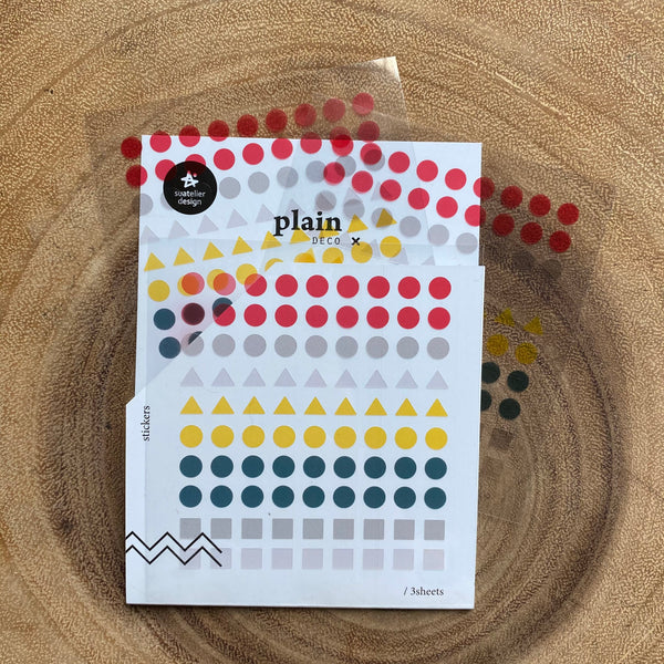 Suatelier Plain Deco Sticker, Dot | Suatelier Plain Deco 點點貼紙