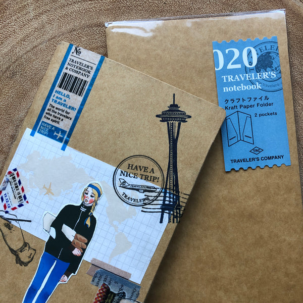 Traveler's Notebook Refill Kraft Paper Folder 020 | 旅人筆記本 牛皮紙收納頁