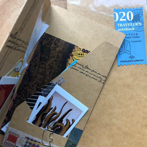 Traveler's Notebook Refill Kraft Paper Folder 020 | 旅人筆記本 牛皮紙收納頁