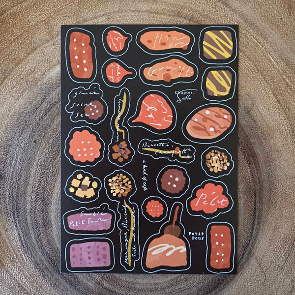 A Kind of Café Sticker, Petit Four | 什物貼紙, 盛甜花餅