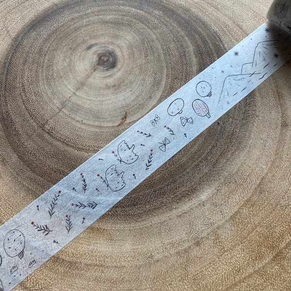 avocado mori Washi Tape, Night Song | 森酪梨紙膠帶, 夜歌