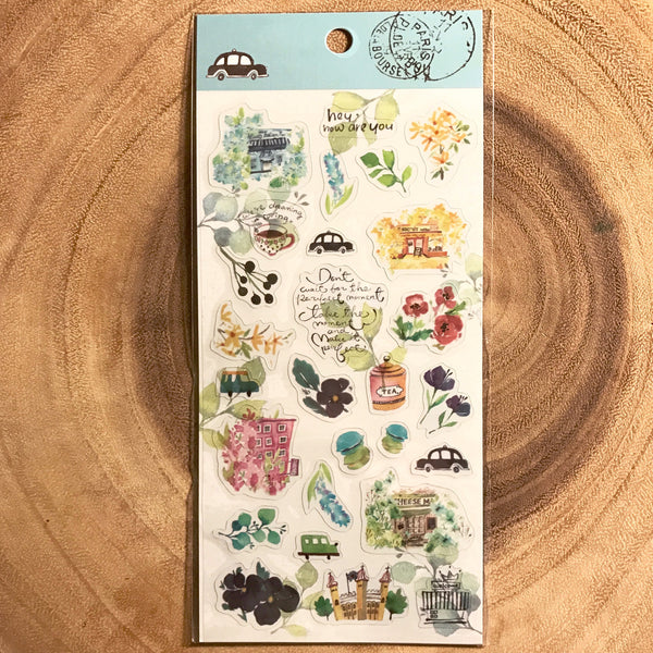 Jan hsuan's Sticker, Hang out | 染渲透明貼紙，出遊系列