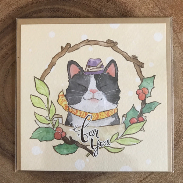 Ours Greeting Cards, Animal Wreath | 庫巴 花圈動物問候卡