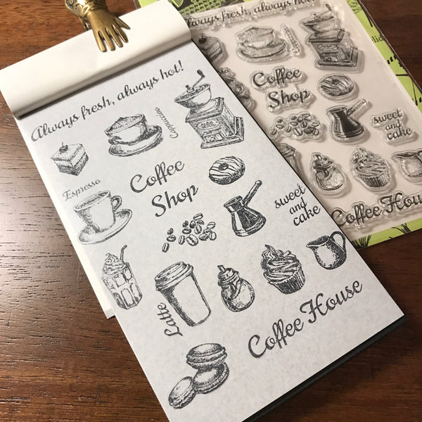 MOODTAPE Transparent Stamp, Cafe Series | MOOD和紙膠帶 透明印章, 咖啡店系列