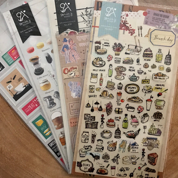 Suatelier Sonia Stickers Brunch Series | Suatelier Sonia貼紙 早午餐系列