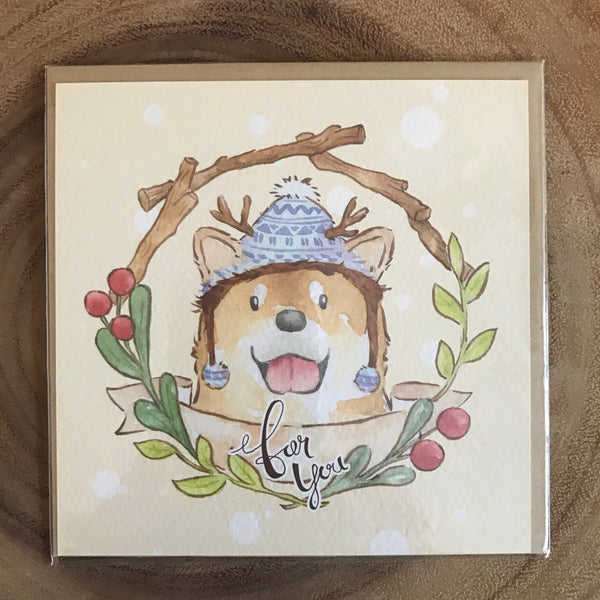 Ours Greeting Cards, Animal Wreath | 庫巴 花圈動物問候卡