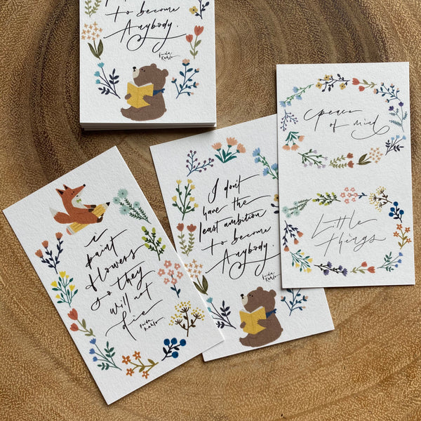 Mr. Eggplants x Lizzy. H Memo Pad, Floral Mind | 茄子先生 x 何大栗, 禮花便條本