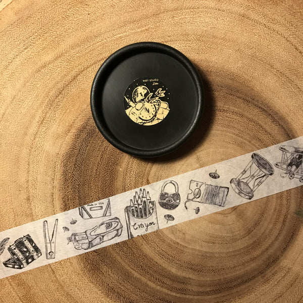 Wali Studio Washi Tape, As Times Goes By | 瓦力工作室 紙膠帶, 流逝的記憶