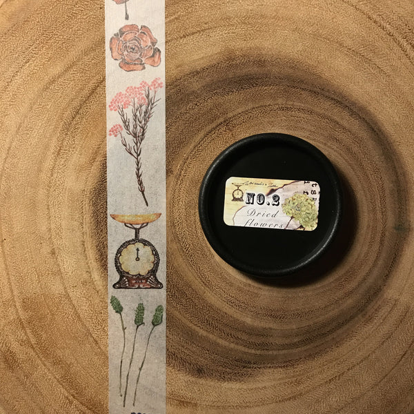 Wali Studio Flowers Washi Tape | 瓦力工作室 花的紙膠帶