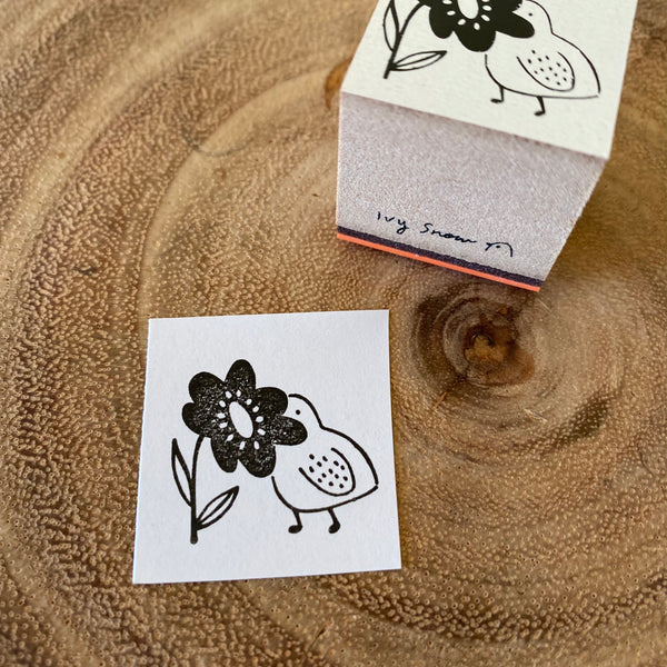 Ivy Snow Stamp, A Shy Bird | 森空印章