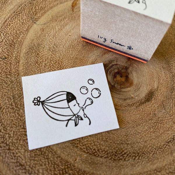 Ivy Snow Stamp, Girl | 森空印章