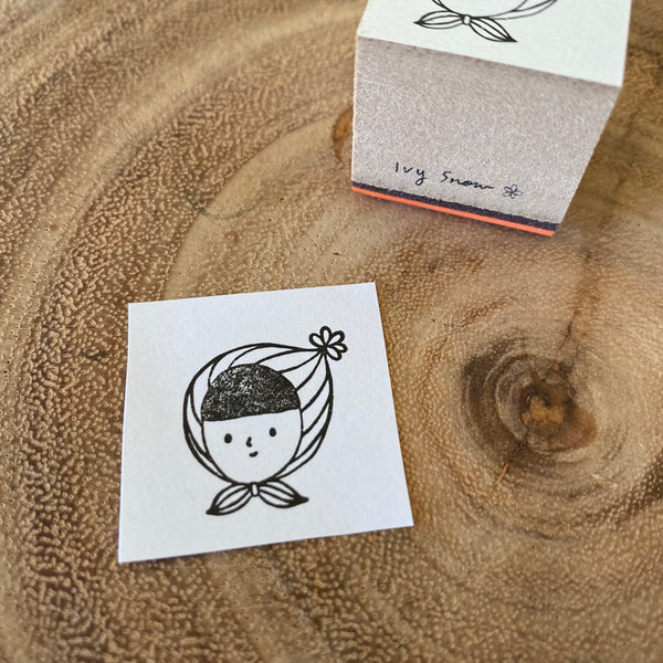 Ivy Snow Stamp, Girl | 森空印章