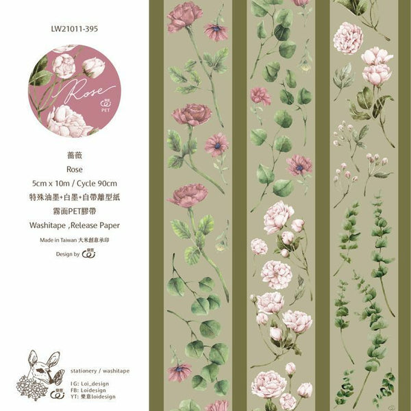Loidesign Washi Tape, Blossom | 樂意紙膠帶, 花
