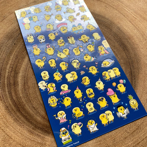 Mind Wave Piyoko Beans Sticker, Party | 豆豆小雞派對貼紙