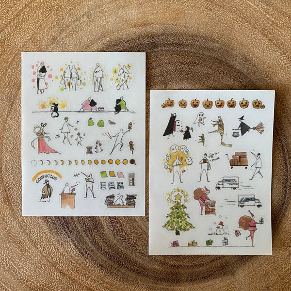 Modaizhi Print-On Transfer Sticker, Happy Holiday | 默代誌轉印貼紙, 儀式感小日子系列
