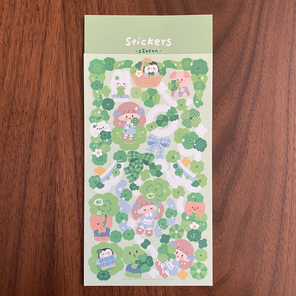 Molinta Deco Sticker, Clover | 卓大王裝飾貼紙, 四葉草