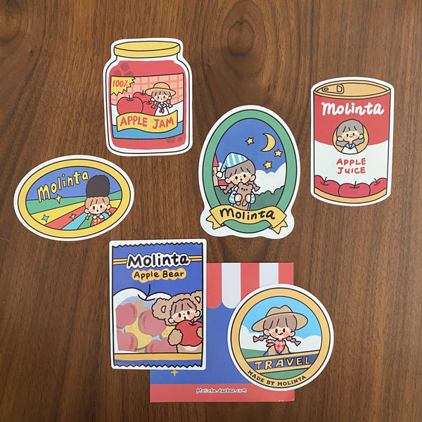 Molinta Sticker Flakes, Old School | 卓大王復古貼