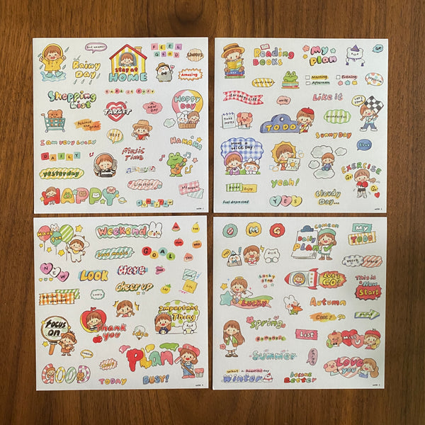 Molinta Sticker Pack, English Life | 卓大王貼紙包, 阿卓日常英文
