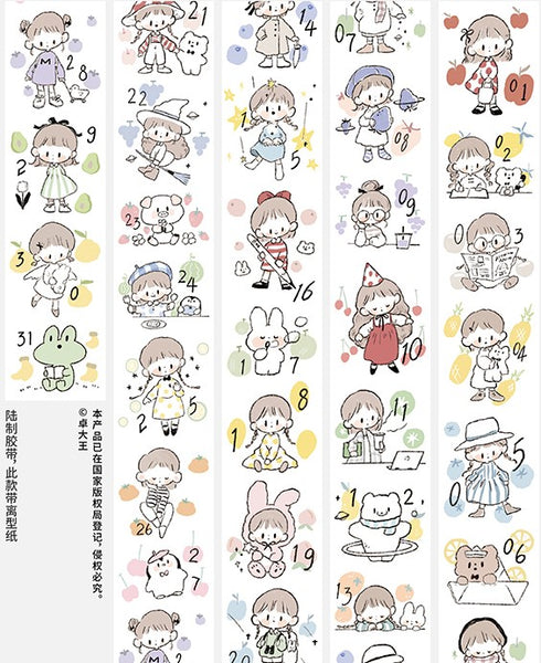 Molinta Washi Tape, Fruity Dates | 卓大王紙膠帶, 水果日付