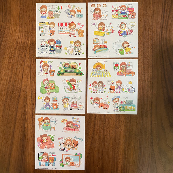 Molinta Sticker Pack, One Day | 卓大王貼紙包, 阿卓的一天