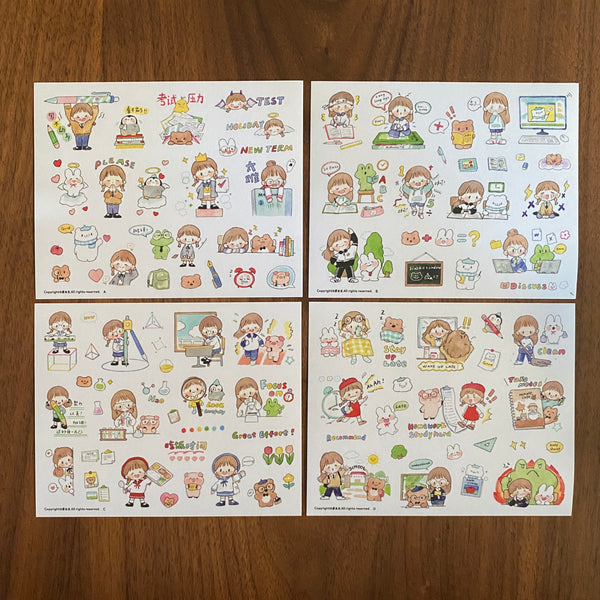 Molinta Sticker Pack, School Life | 卓大王貼紙包, 阿卓校園