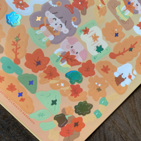 Molinta Deco Sticker, Fall | 卓大王裝飾貼紙, 秋日楓葉