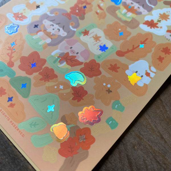 Molinta Deco Sticker, Fall | 卓大王裝飾貼紙, 秋日楓葉