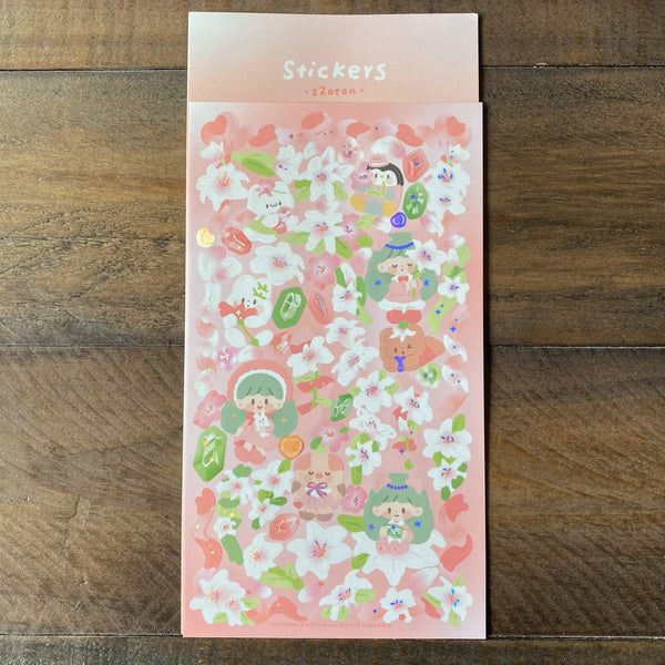 Molinta Deco Sticker, Lily | 卓大王裝飾貼紙, 百合寶石