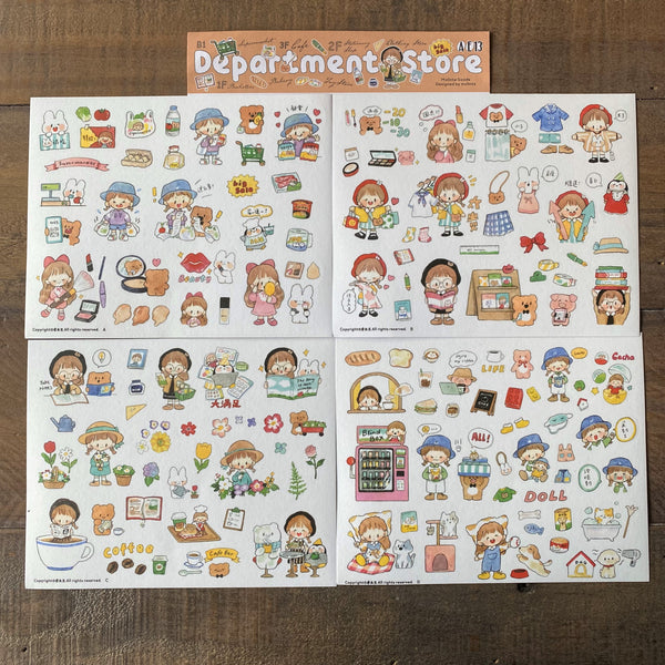Molinta Sticker Pack, Department Store | 卓大王貼紙包, 阿卓百貨