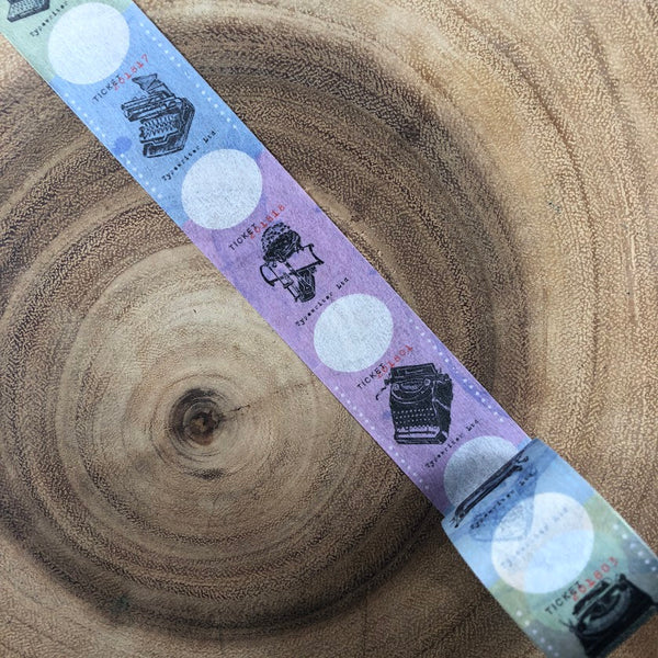 Wali Studio Typewriter Washi Tape Vol. 2 | 瓦力工作室 紙膠帶 打字機Vol. 2