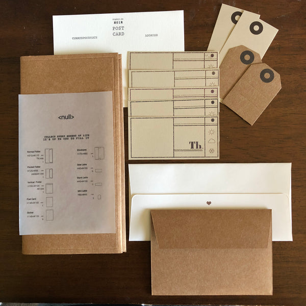 N01R <null> DIY Storage Set | N01R 空集 素材收納包