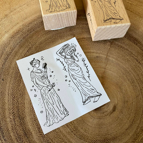 Pion Stamp, Goddess of Stationery | Pion印章, 文具女神