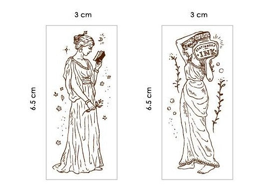 Pion Stamp, Goddess of Stationery | Pion印章, 文具女神
