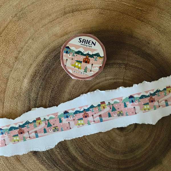SAIEN Washi Tape, Snow Town