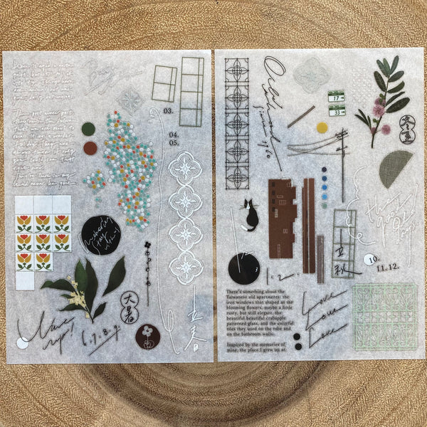 Somesortof.fern Print-On Transfer Sticker, Begonia | 羊君轉印貼紙, 海棠