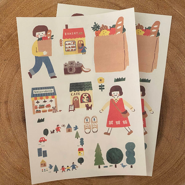 Furukawa Shiko Watashi Biyori Sticker, Shopping | 古川紙工獨處時光貼紙