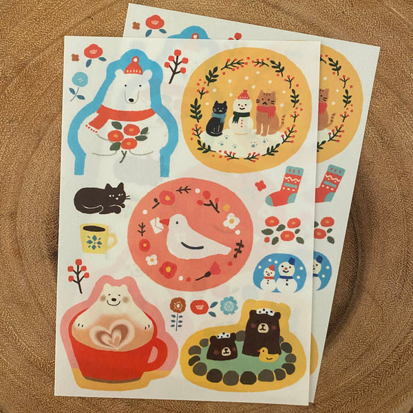 Furukawa Shiko Sticker, Fun Winter | 古川紙工貼紙