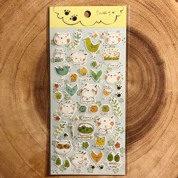 Jan hsuan's Sticker, Good Day | 染渲透明貼紙，好日系列