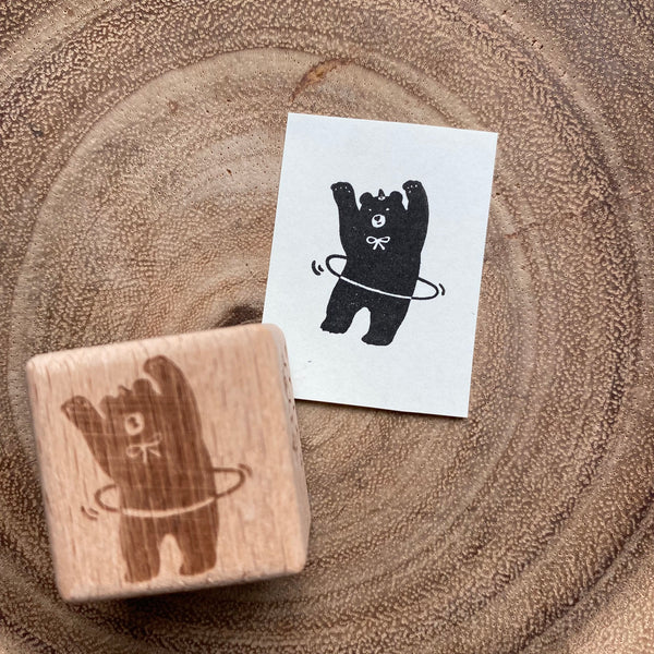 Tomatonasu Stamp, Black Bear | 番茄子印章