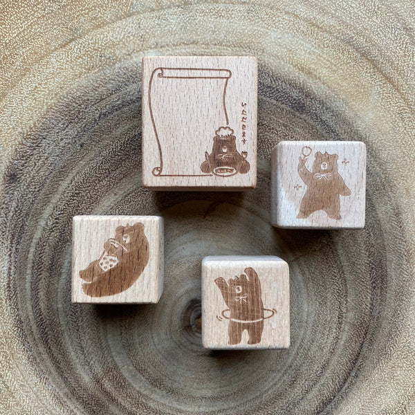 Tomatonasu Stamp, Black Bear | 番茄子印章