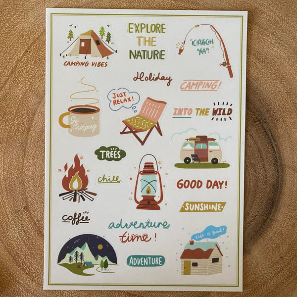 unimoco Sticker, Explore The Nature | 野營生活貼紙