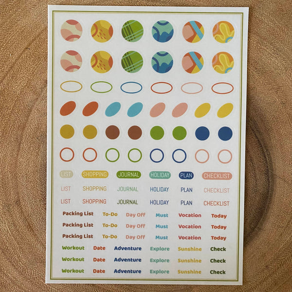 unimoco Sticker, Explore The Nature | 野營生活貼紙