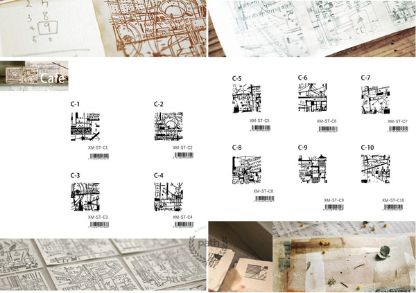 Chamil Garden Wood Stamp Vol. 2 Cafe | 小徑文化 x 夏米花園 原創木質印章第二彈 咖啡館