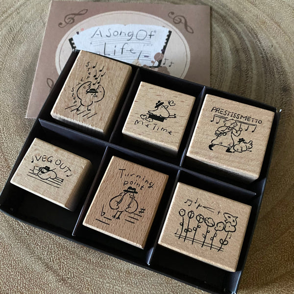 Yamadoro A Song of Life Stamp Set | 山泥泥 你的樂章印章組