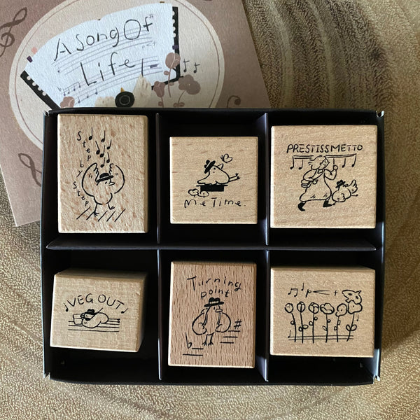 Yamadoro A Song of Life Stamp Set | 山泥泥 你的樂章印章組